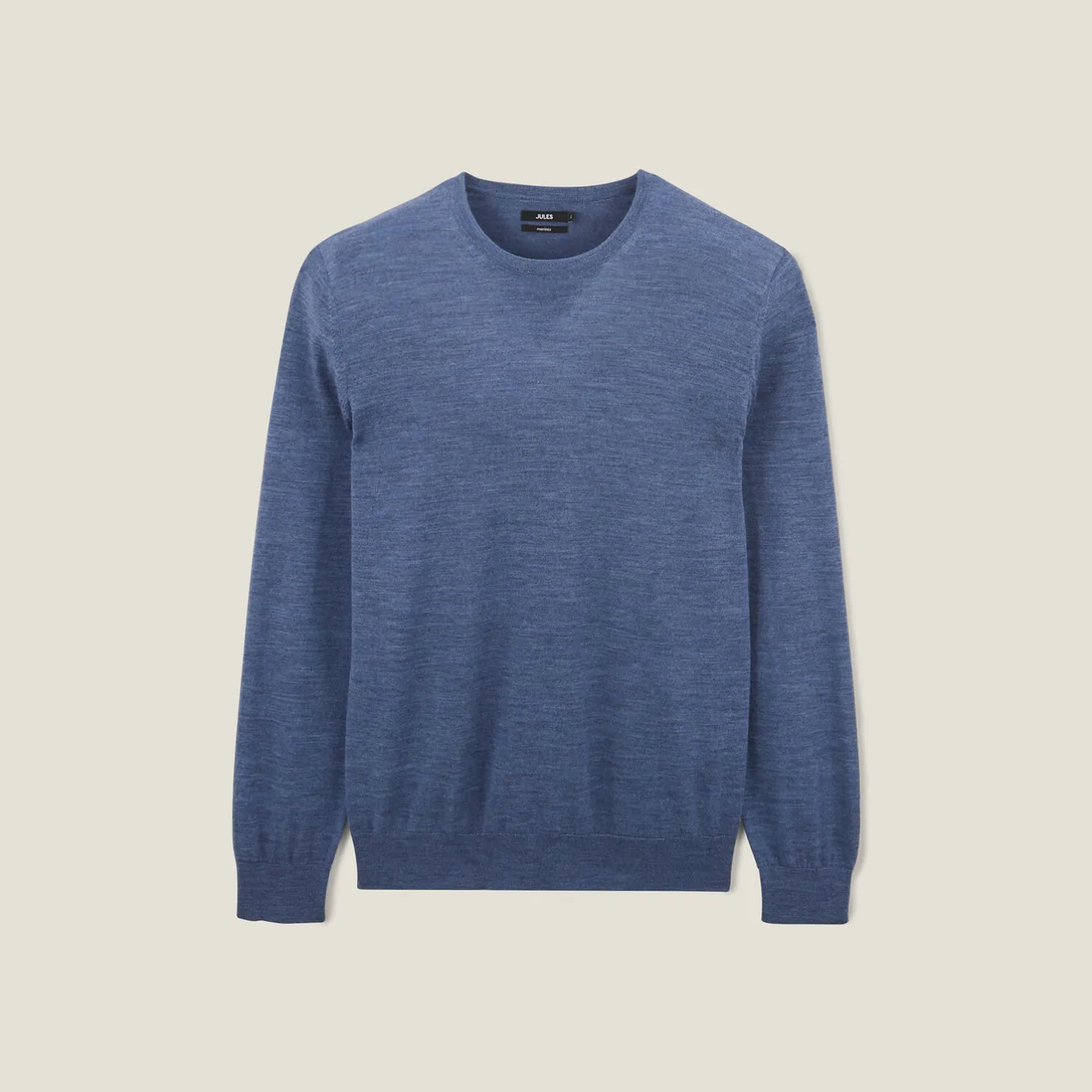 Trui met ronde hals in merinoswol