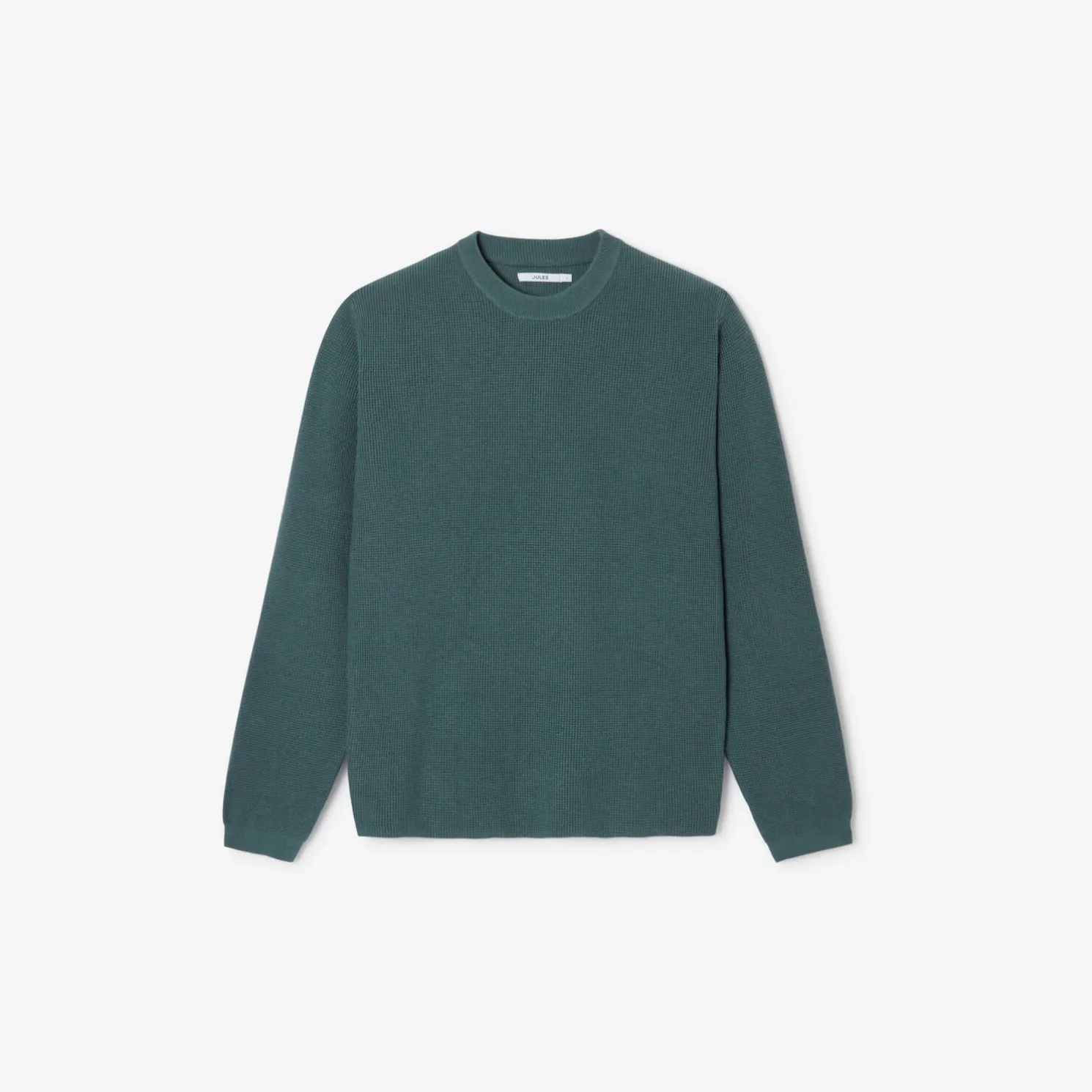 Trui met ronde hals in stekenpatroon