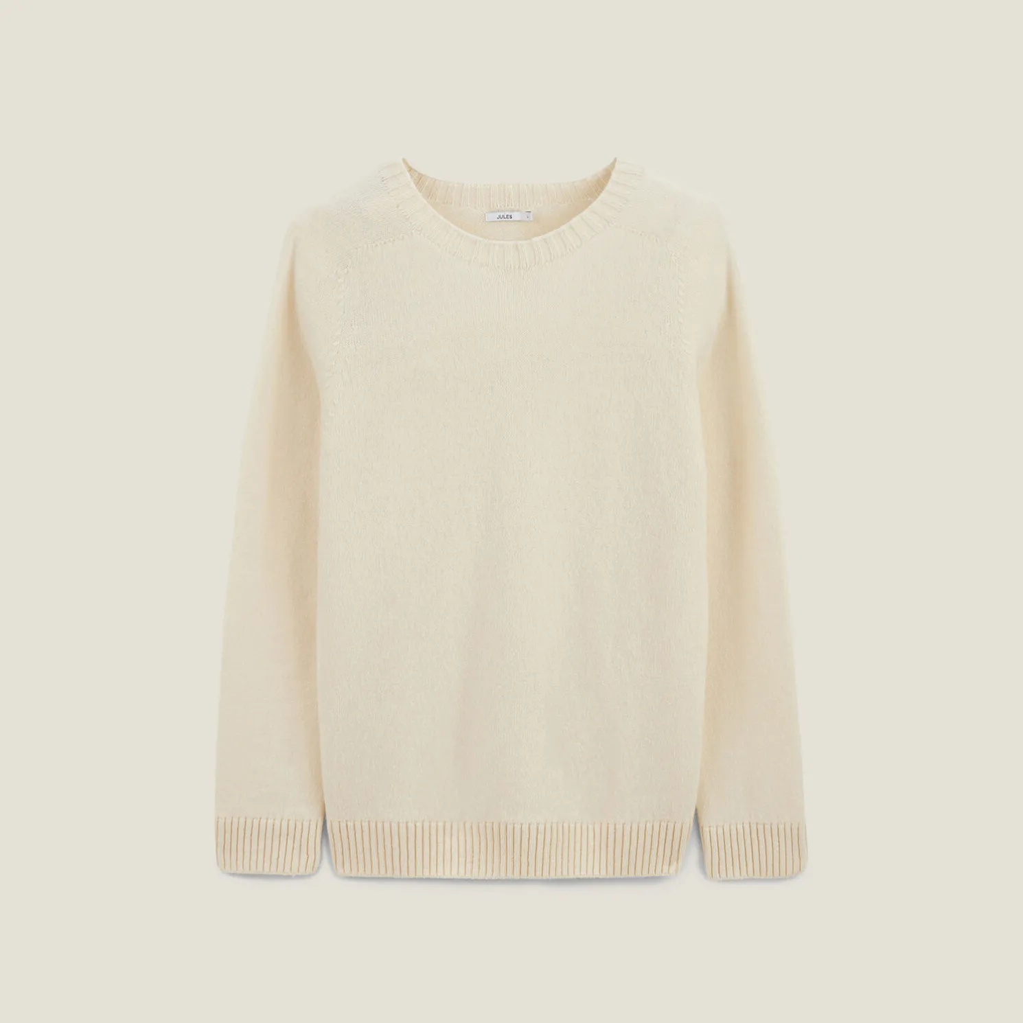 Trui met ronde hals zonder naden