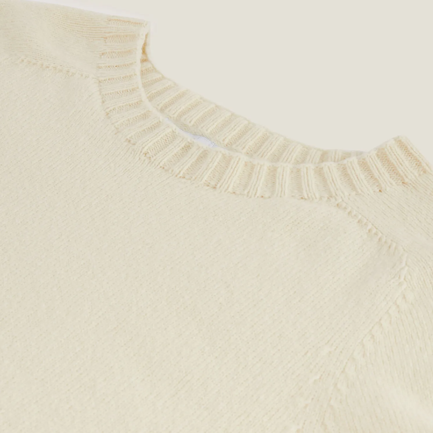 Trui met ronde hals zonder naden