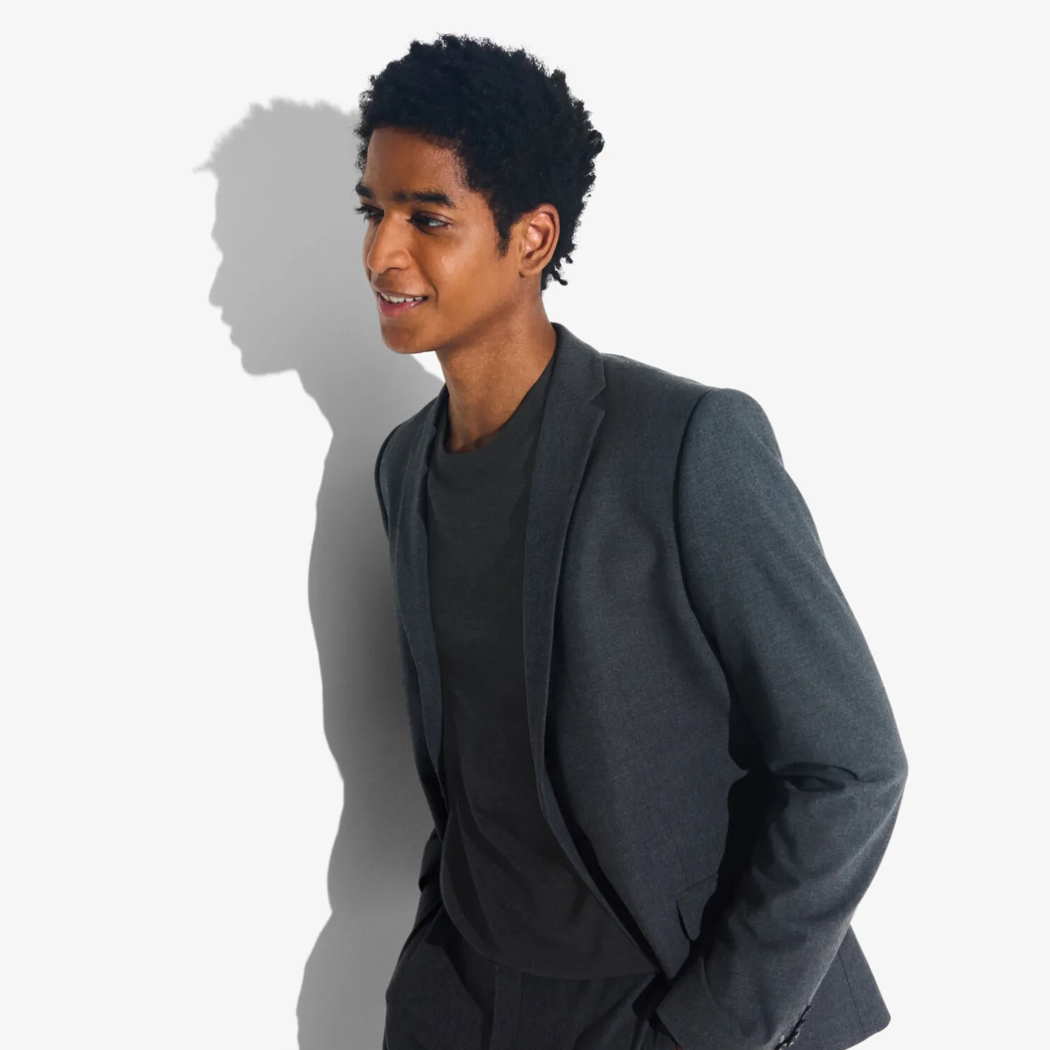 Trui met ronde hals in merinoswol