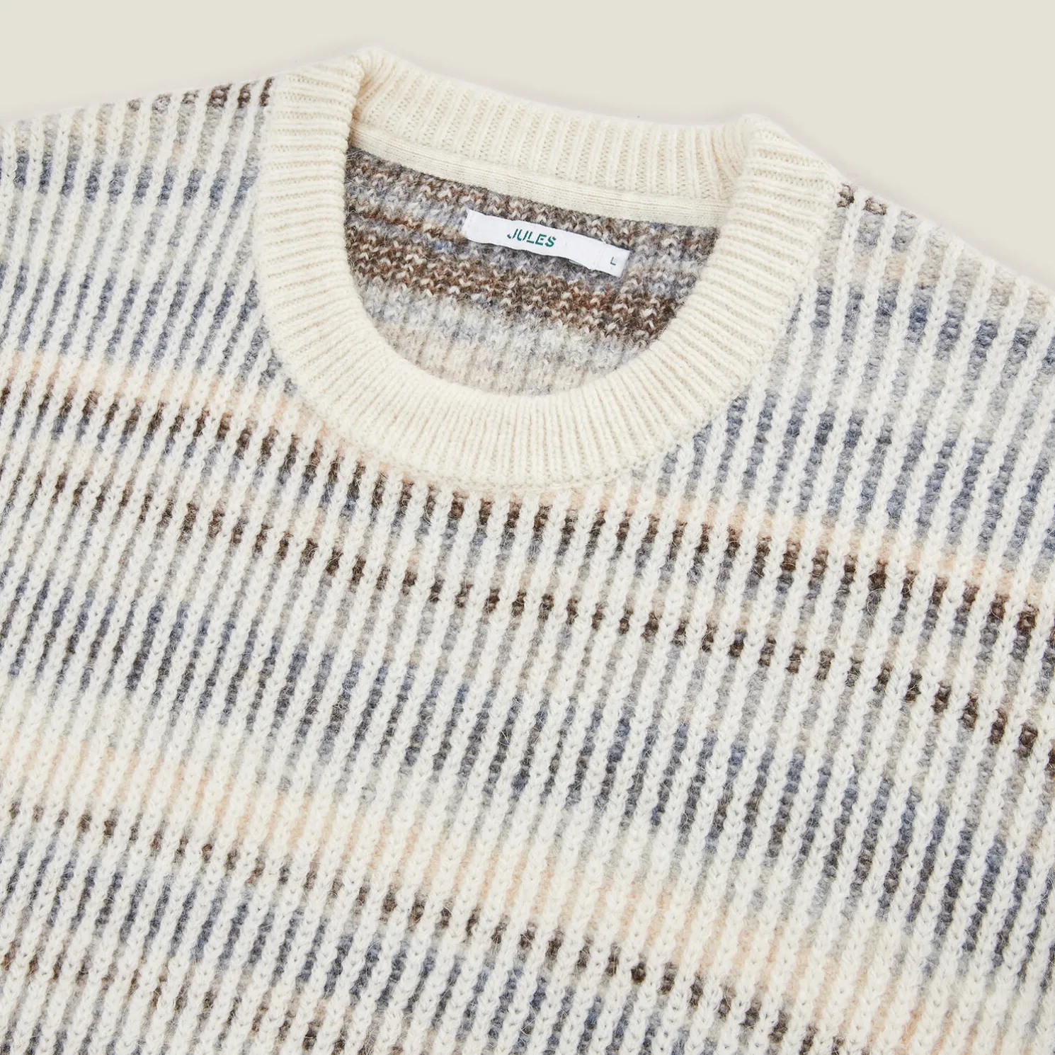 Trui met ronde hals en kleurverloopeffect