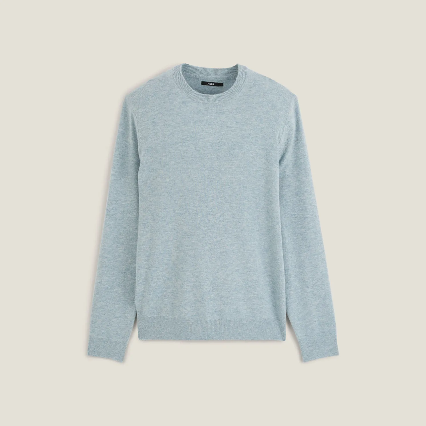 Trui met ronde hals van merinos/kasjmiermix