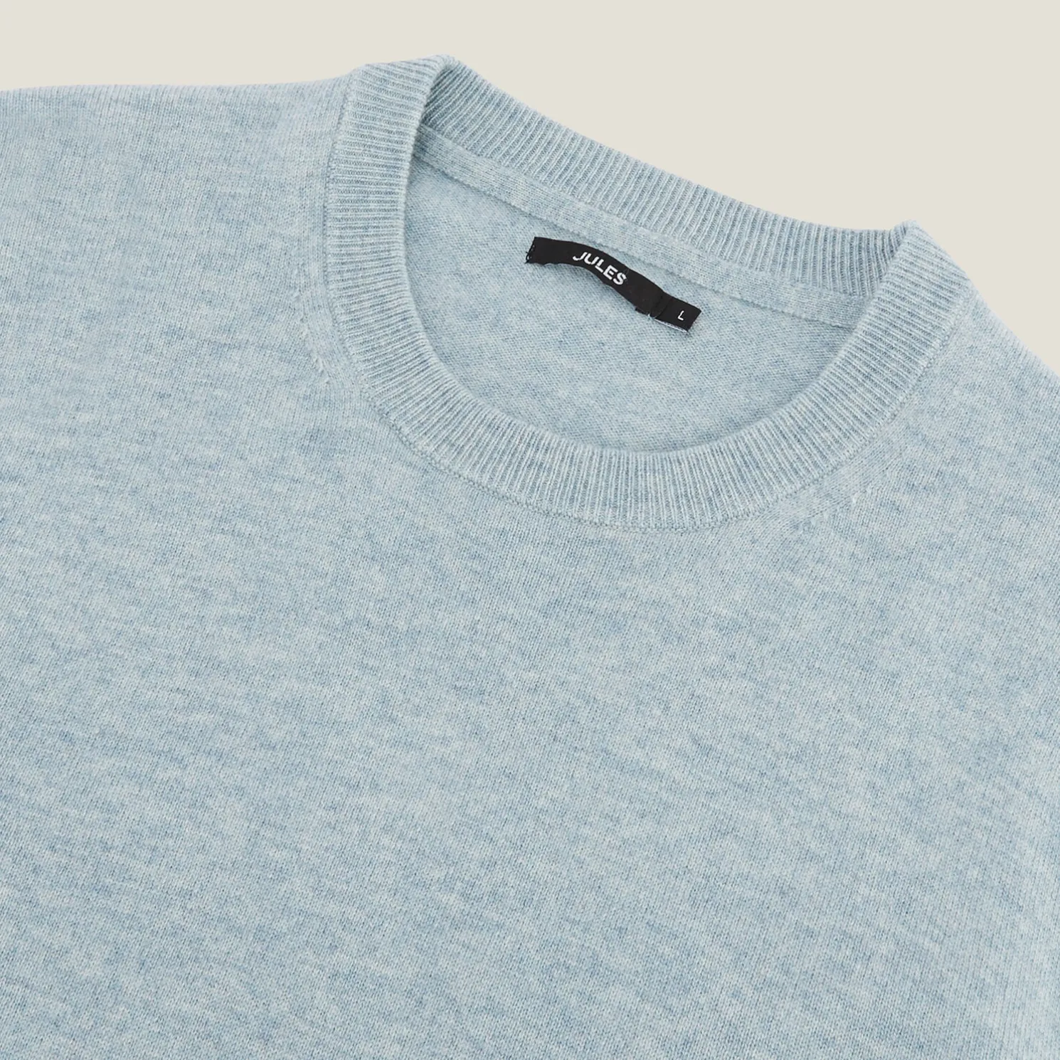 Trui met ronde hals van merinos/kasjmiermix