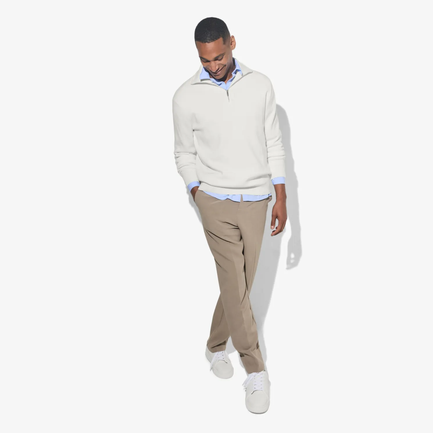 Trui met truckerskraag