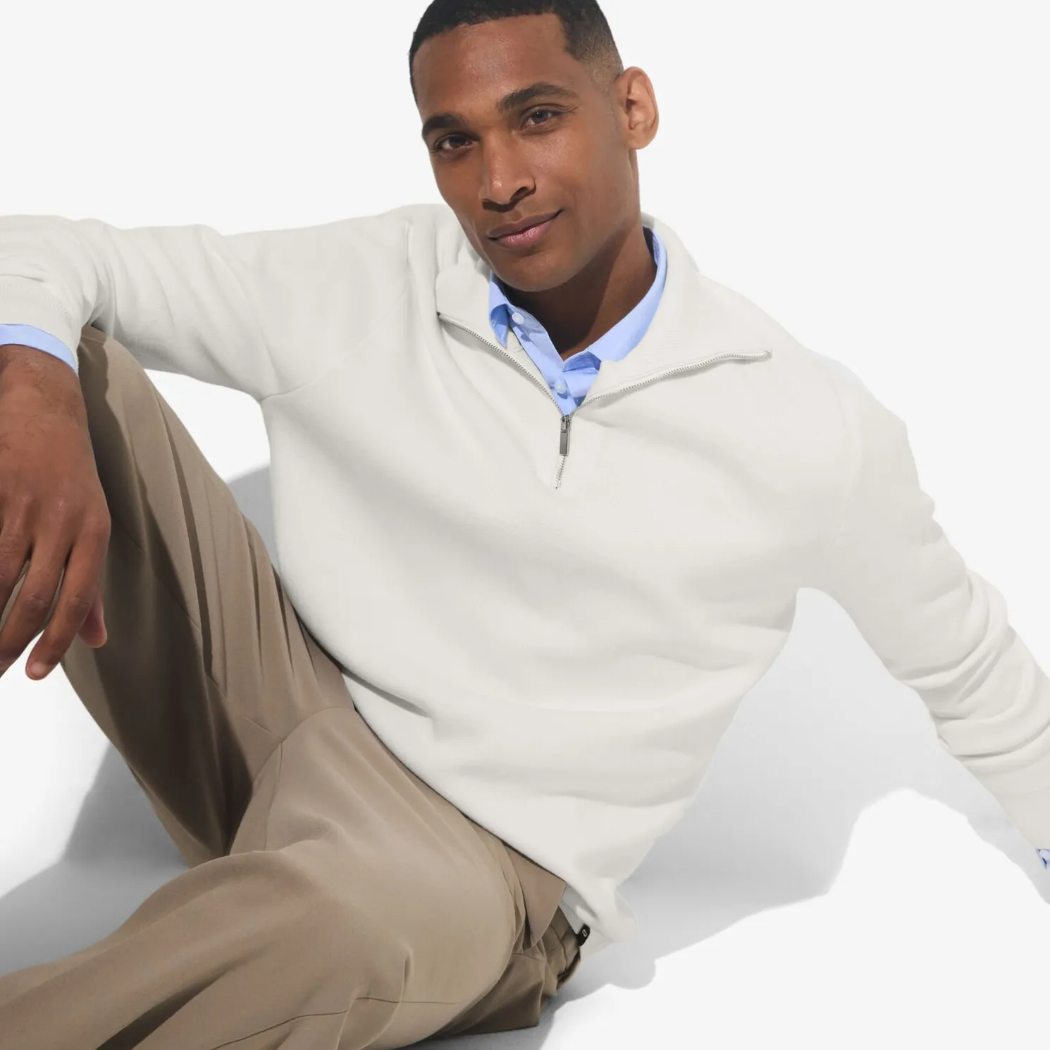 Trui met truckerskraag