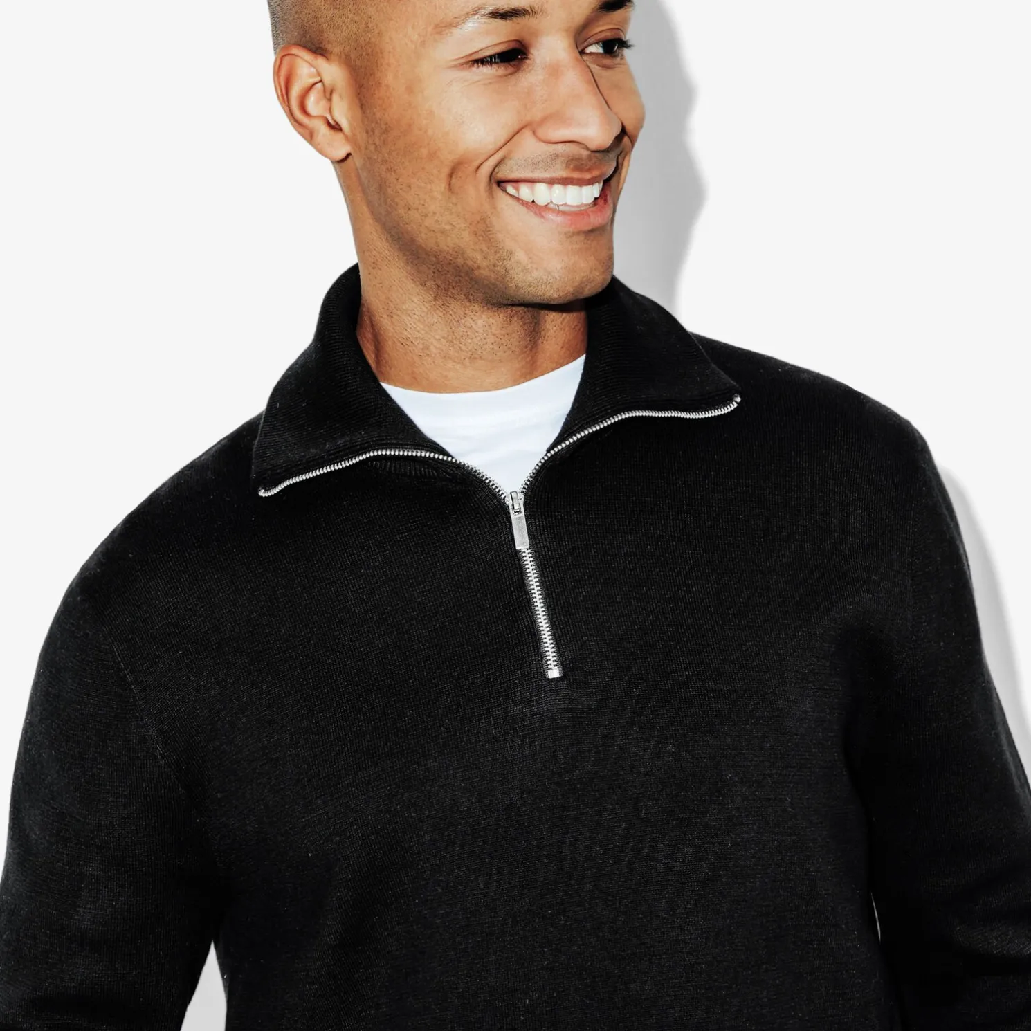 Trui met truckerskraag