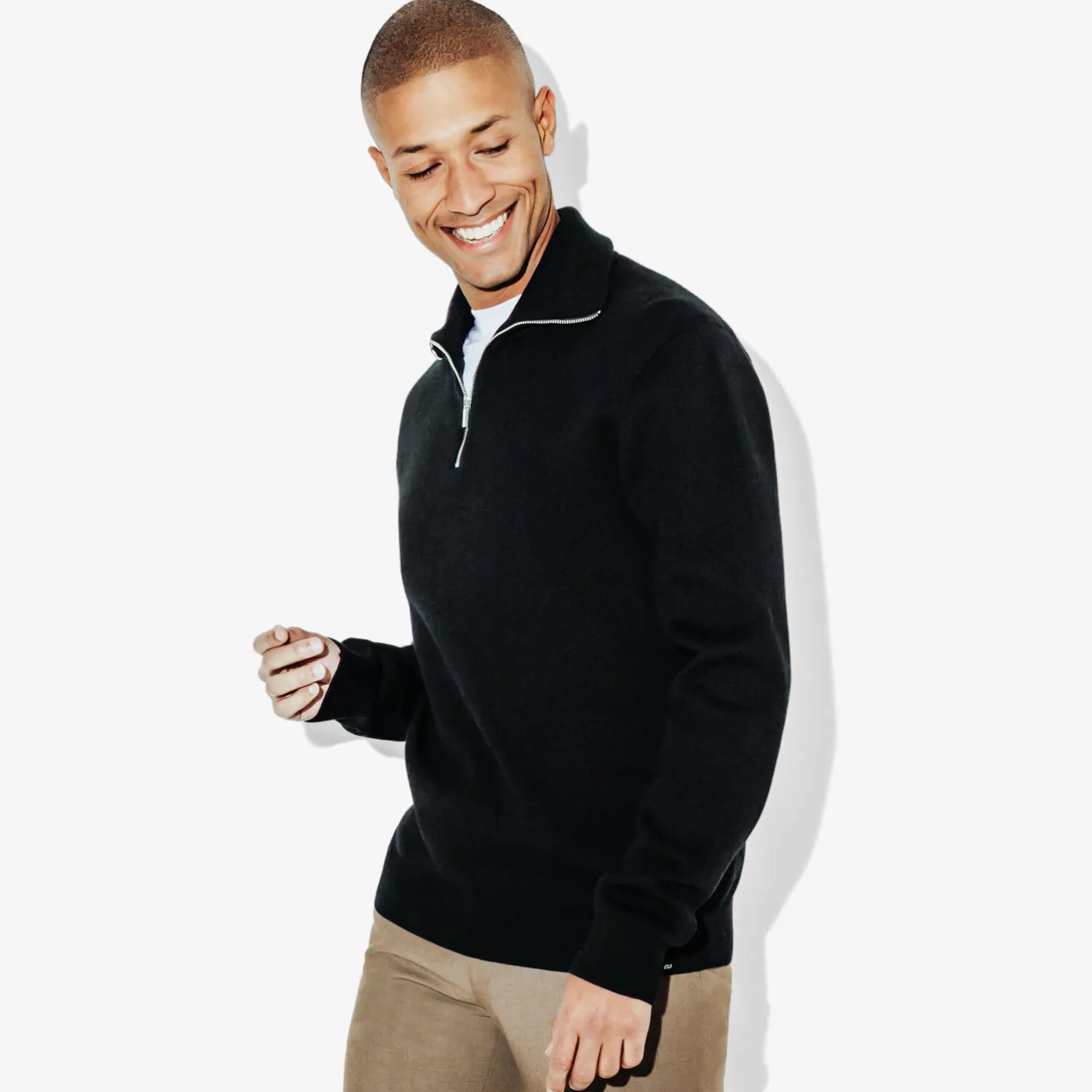 Trui met truckerskraag