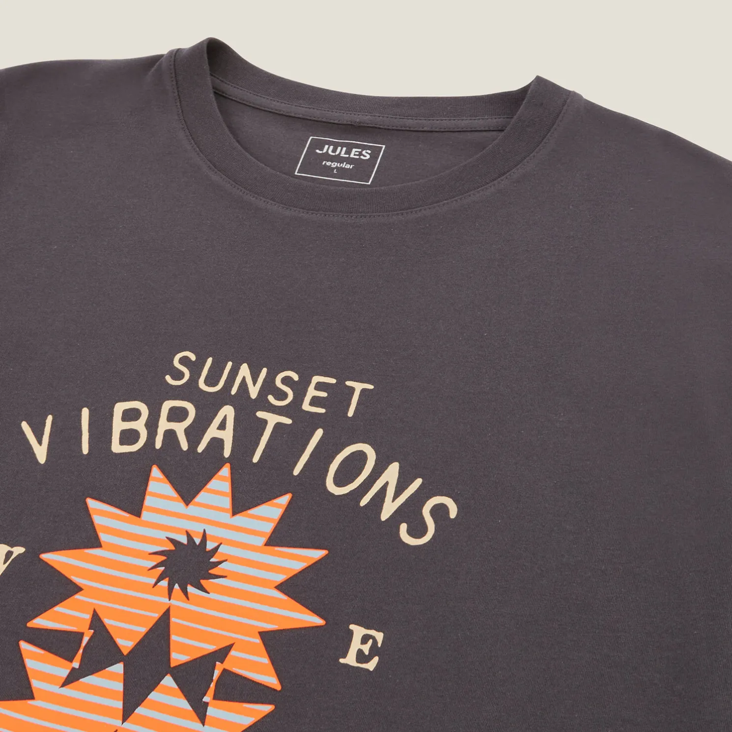 T-shirt aangebrachte print vooraan