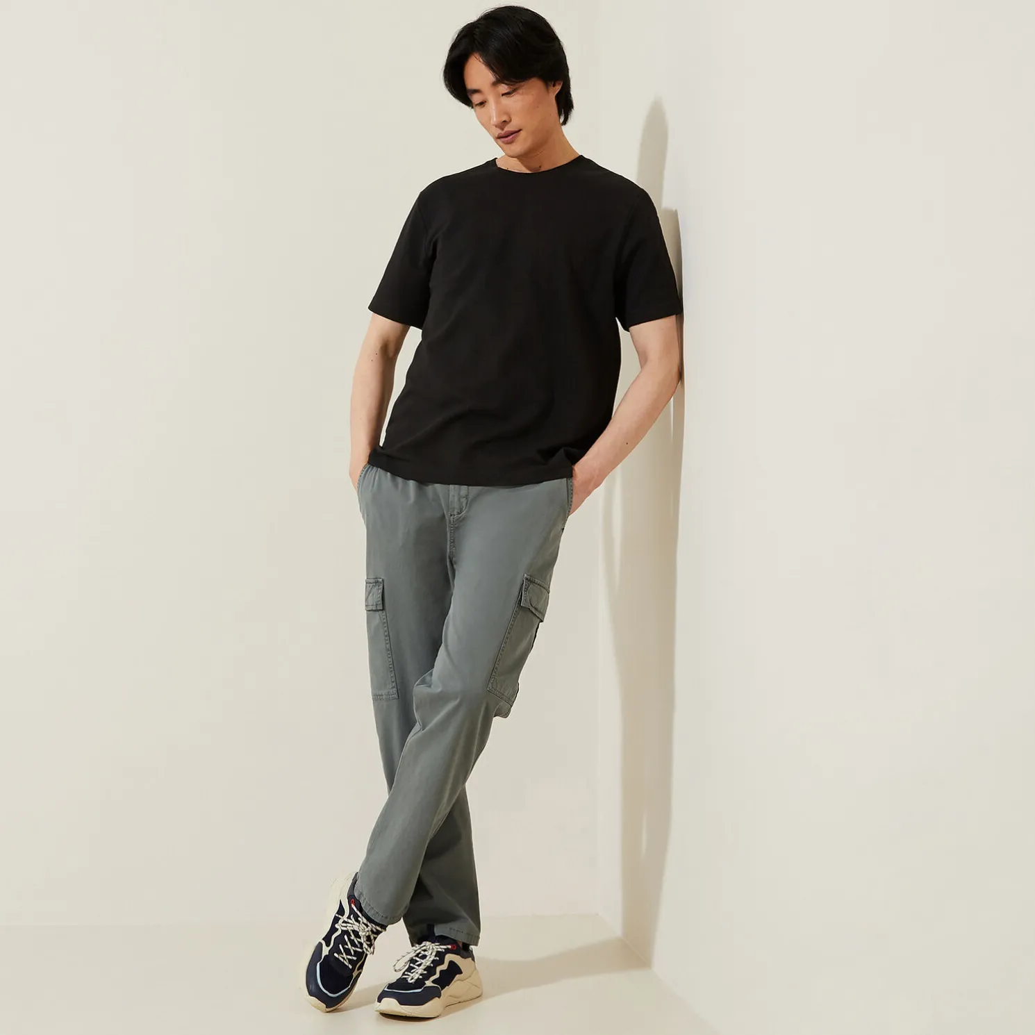 T-shirt, fantasie stof