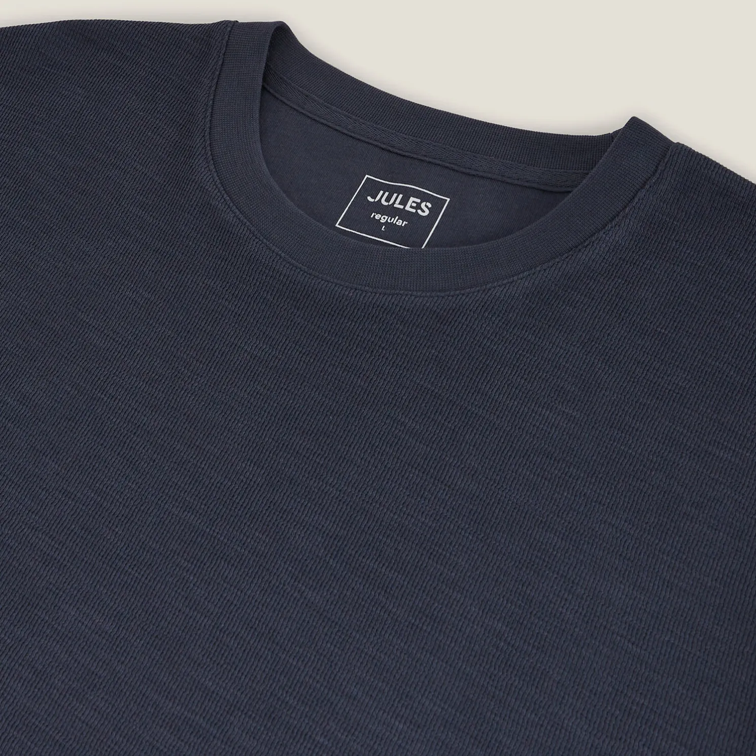 T-shirt in reliëfstof