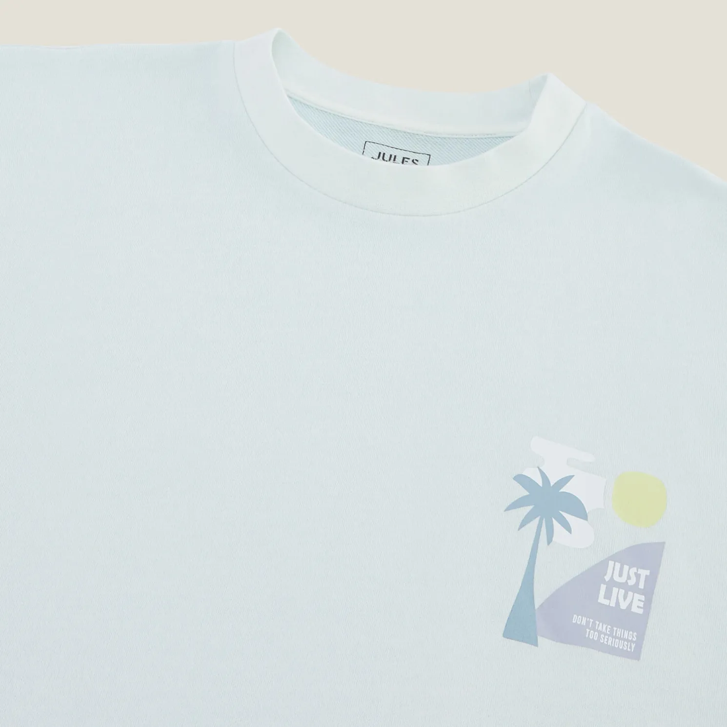 T-shirt met print in molton