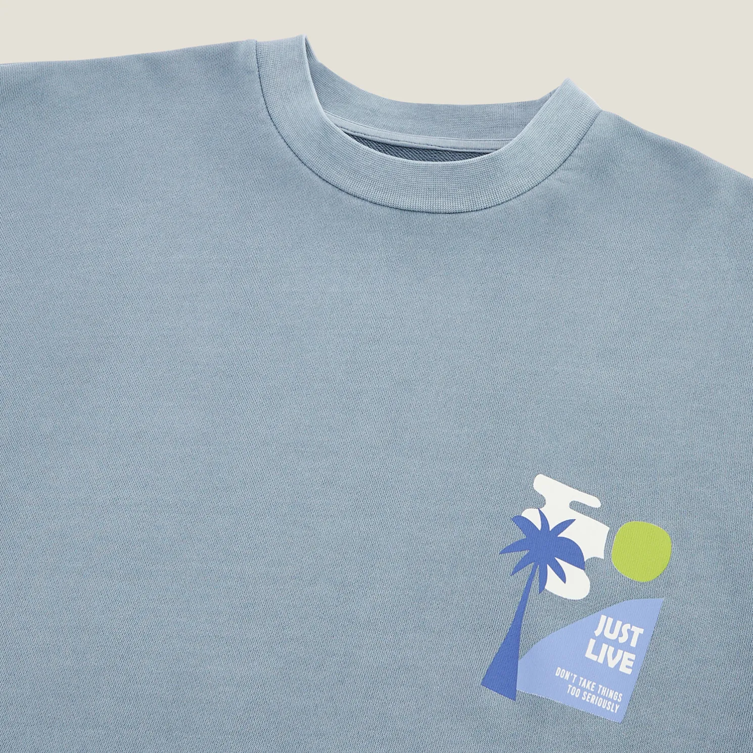 T-shirt met print in molton