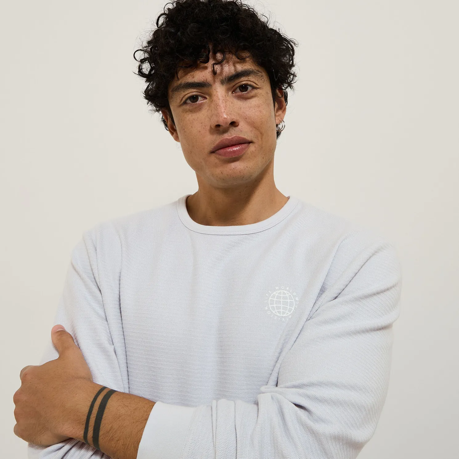 T-shirt met ronde hals en print vooraan