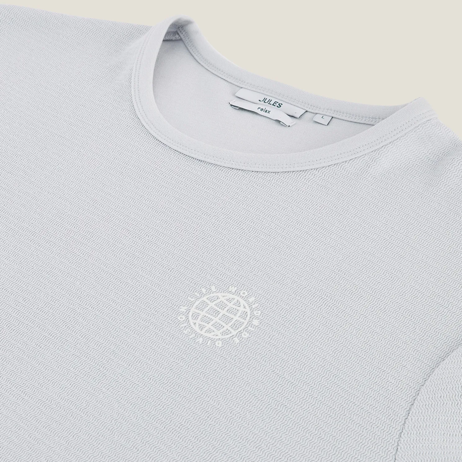 T-shirt met ronde hals en print vooraan