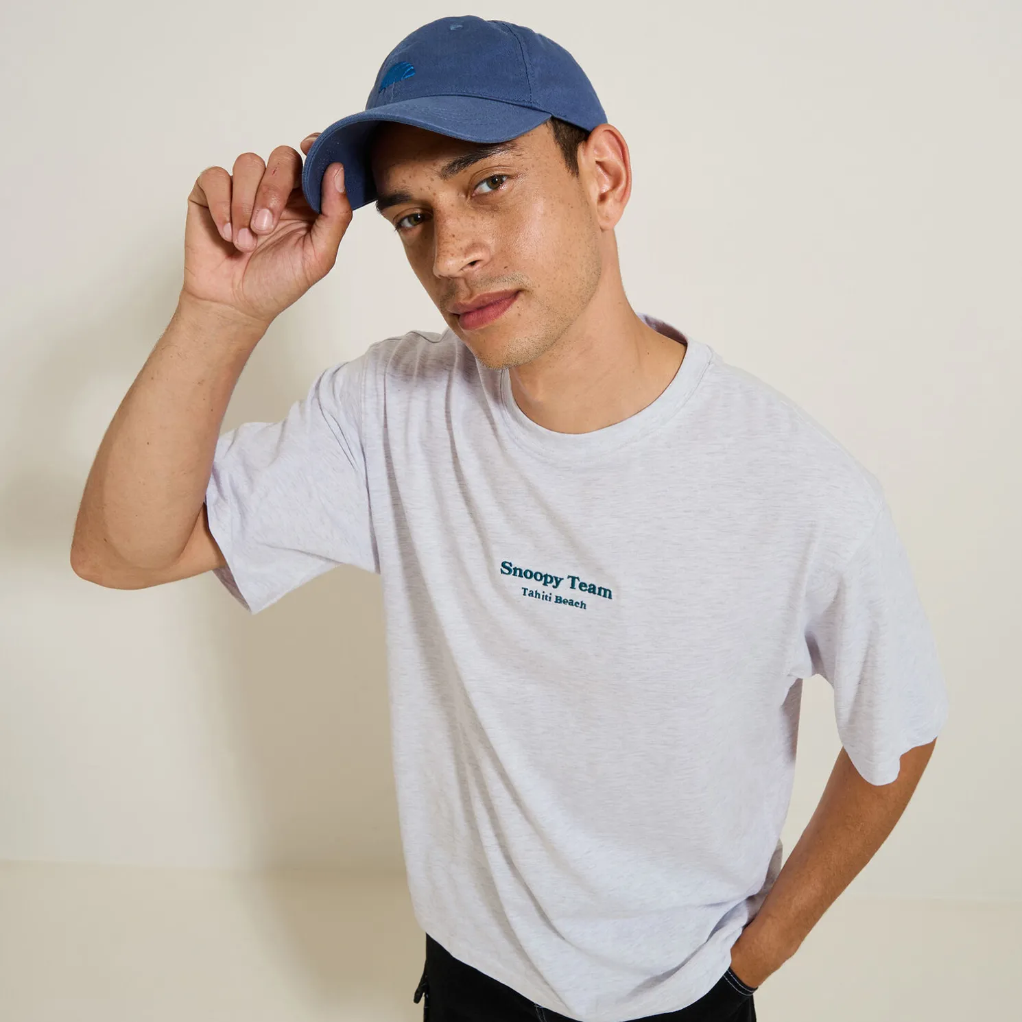 T-shirt met Snoopy Team-print, Peanuts-licentie