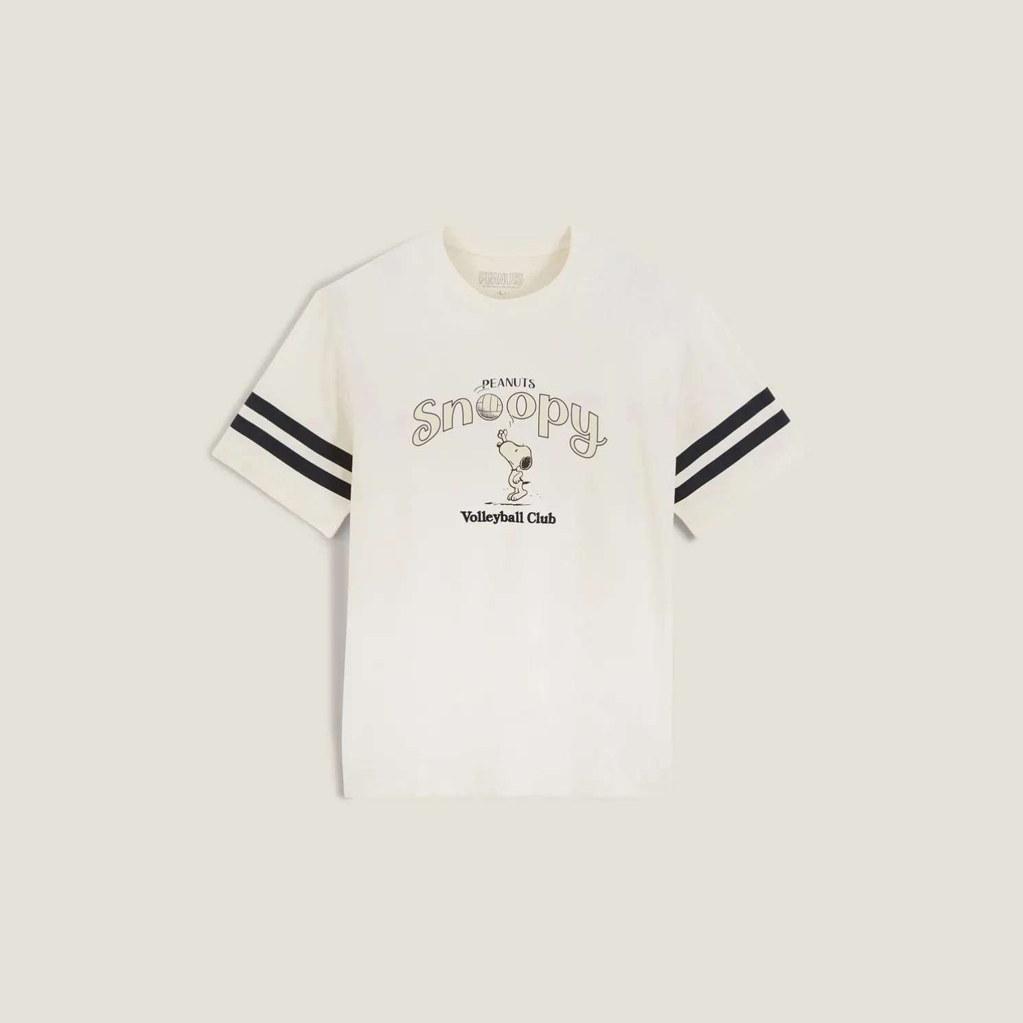 T-shirt Volleyball Club-print, Peanuts-licentie