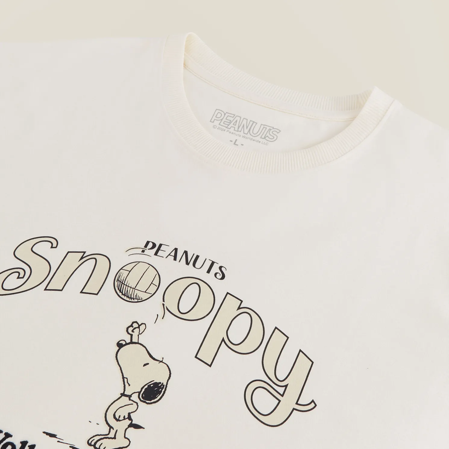 T-shirt Volleyball Club-print, Peanuts-licentie