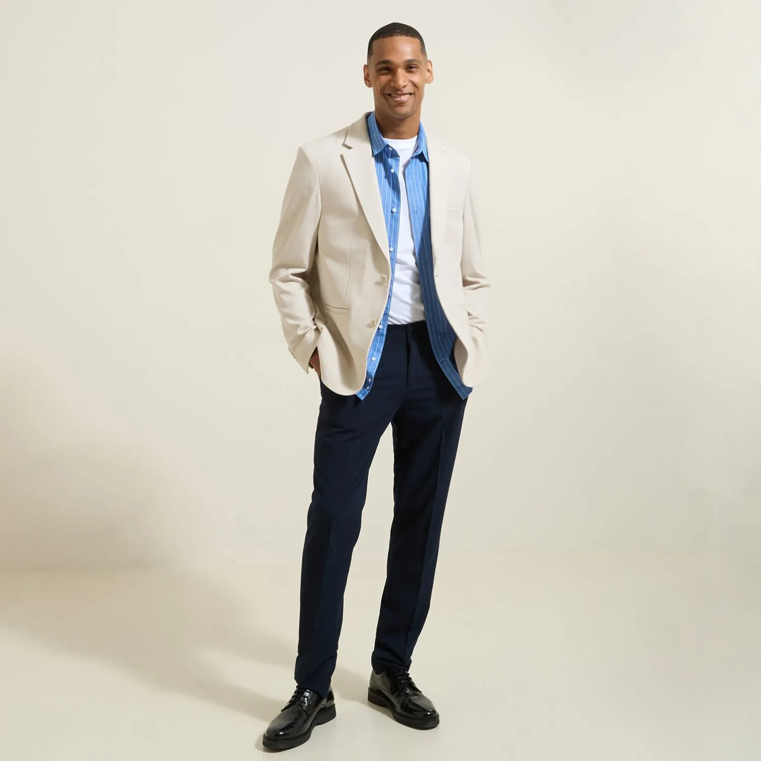 Tweekleurig blazervest