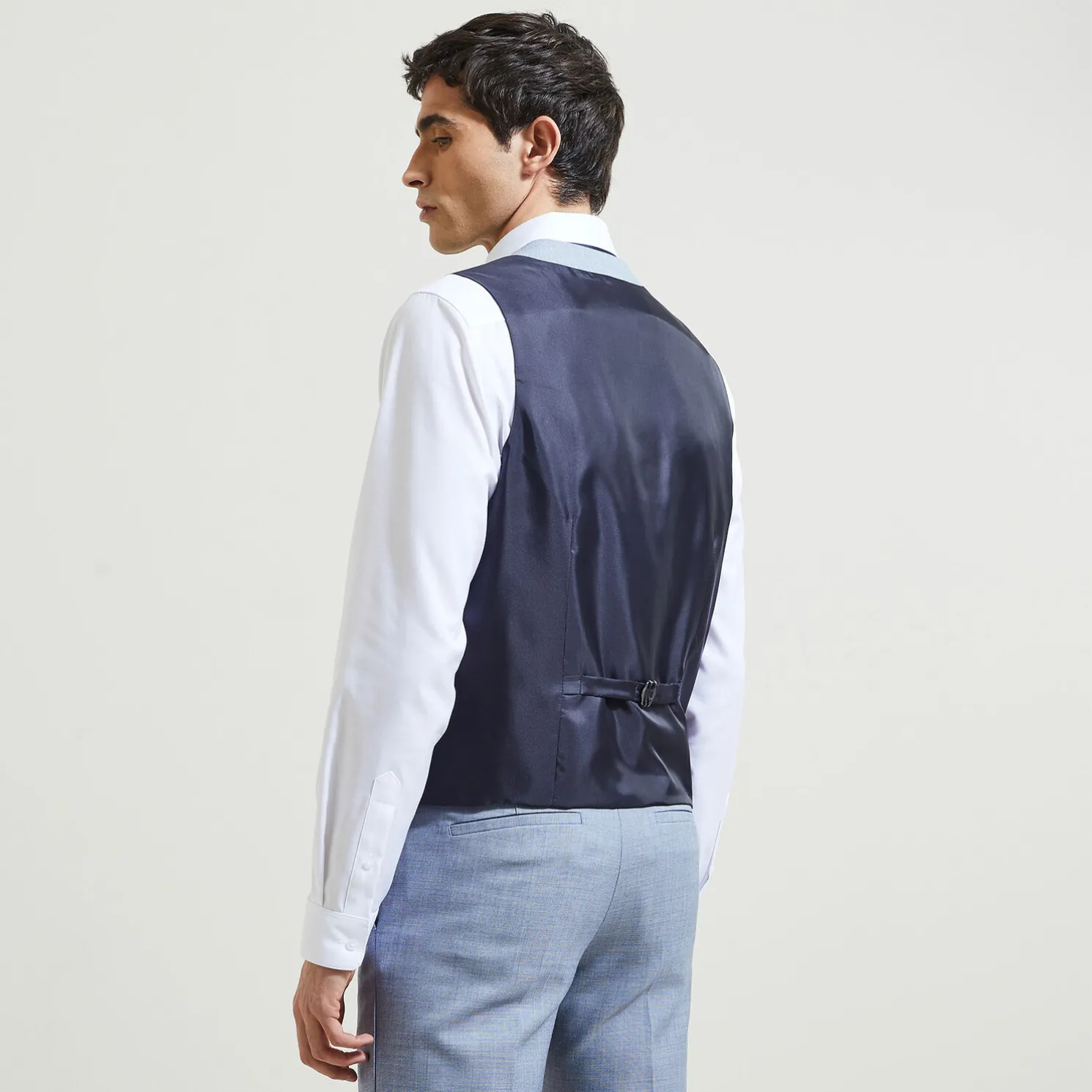 Tweekleurig slim kostuumgilet