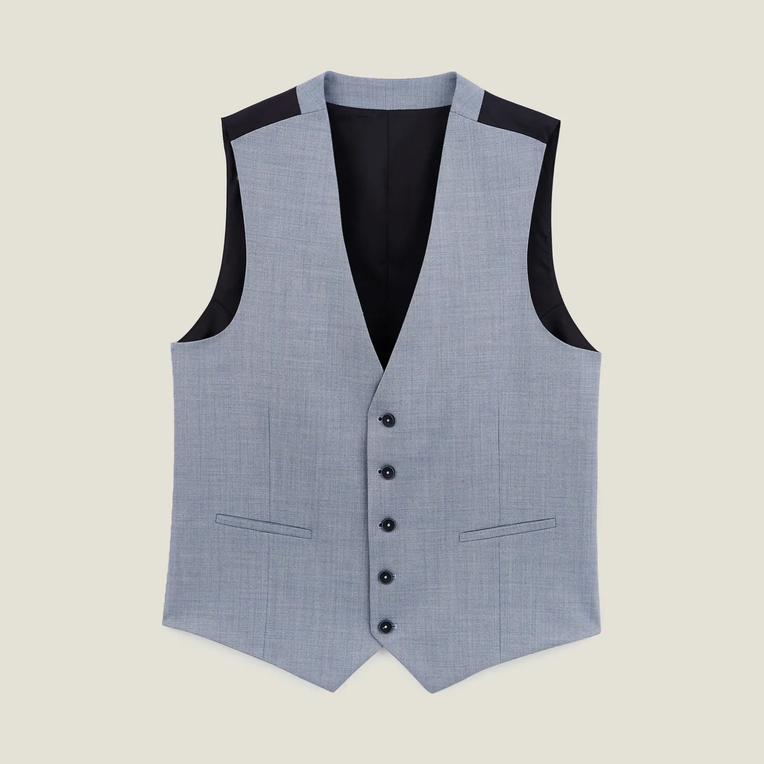 Tweekleurig slim kostuumgilet