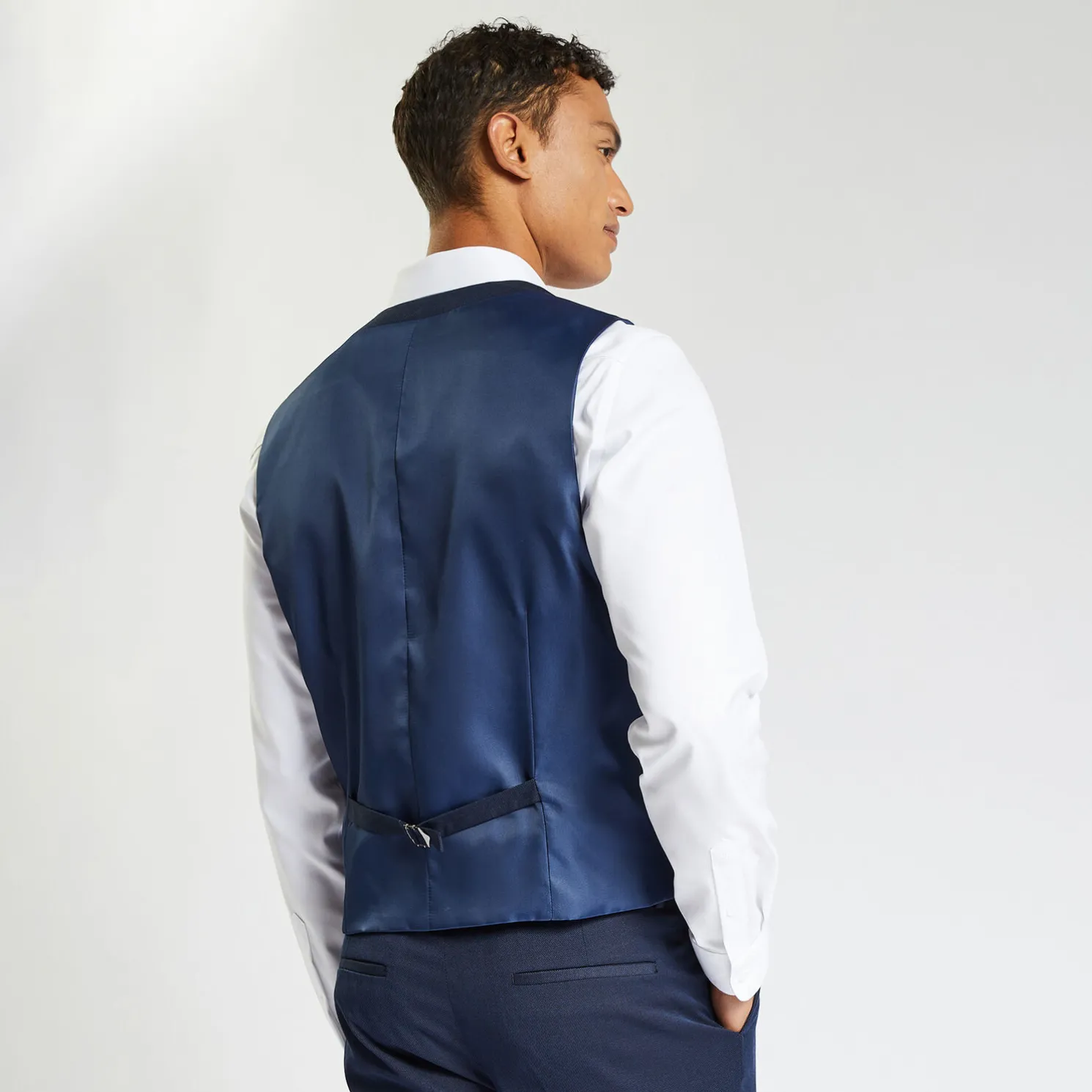 Tweekleurig slim kostuumgilet