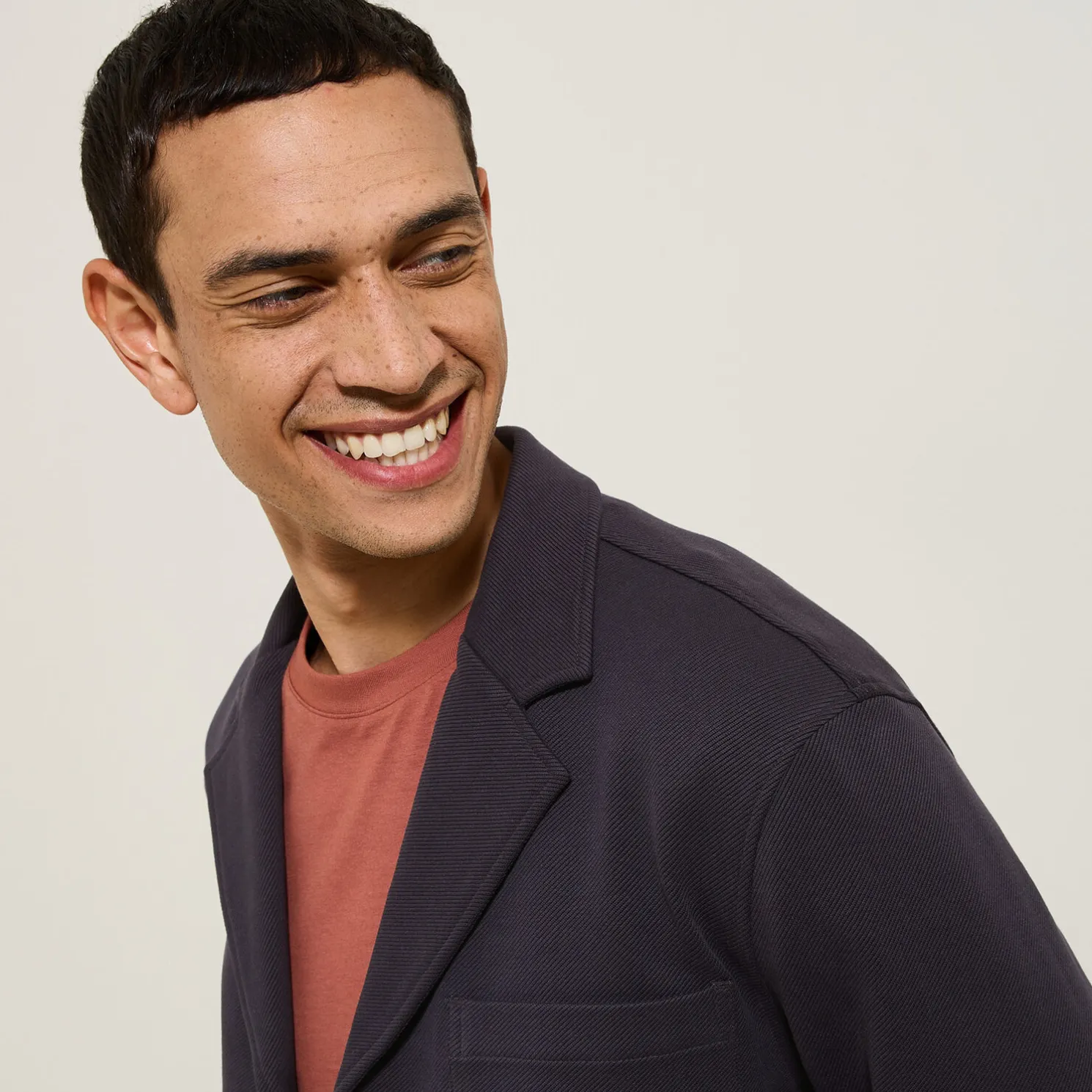 Vest in tricot met boxy snit voor het tussenseizoe