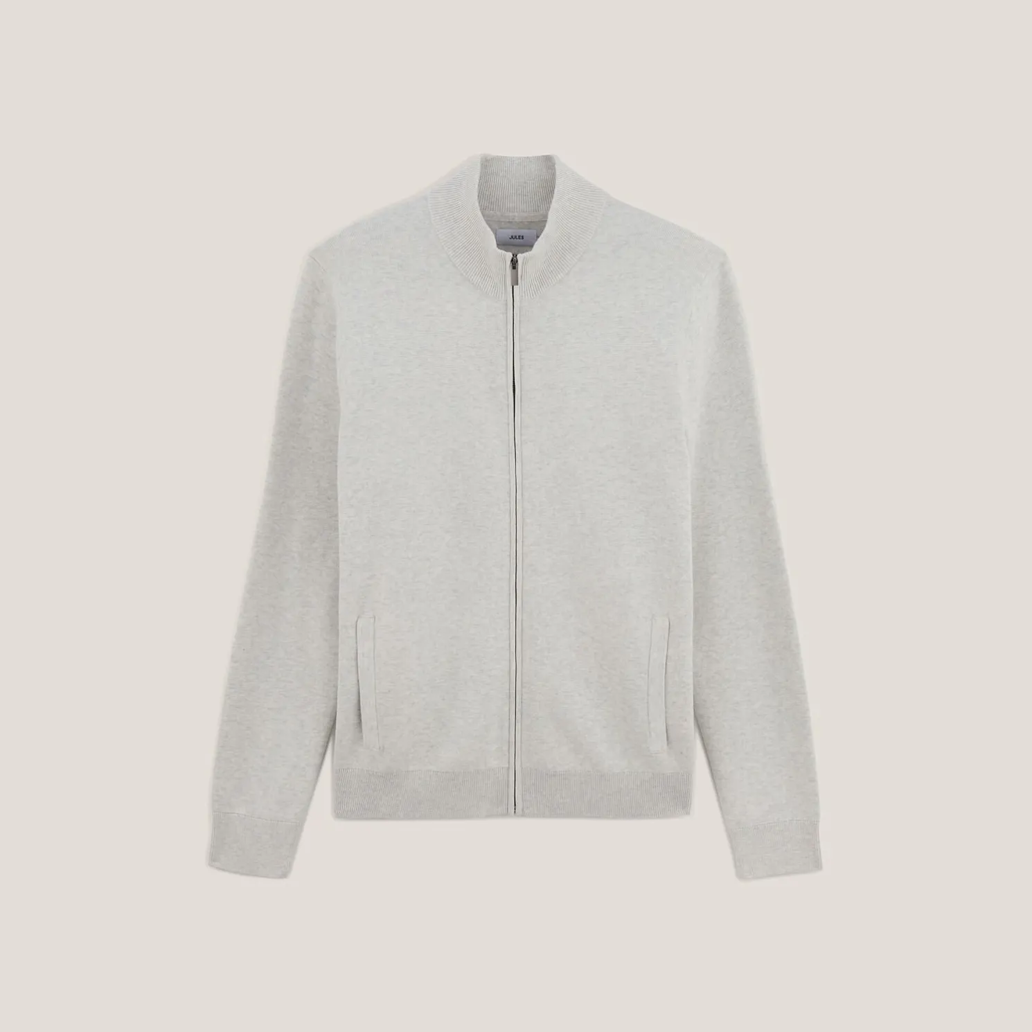 Vest met ristsluiting en opstaande kraag