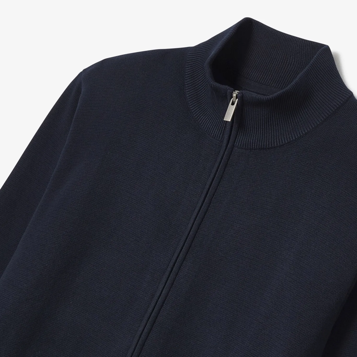 Vest met ristsluiting en opstaande kraag