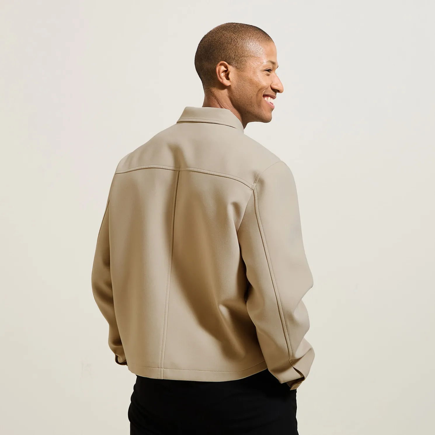 Vest met rits en hemdskraag voor het tussenseizoen