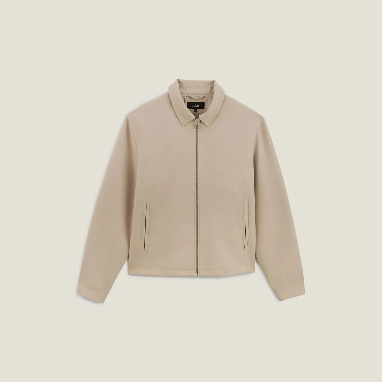 Vest met rits en hemdskraag voor het tussenseizoen