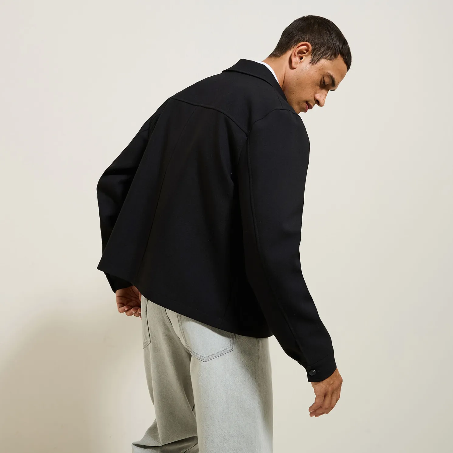 Vest met rits en hemdskraag voor het tussenseizoen