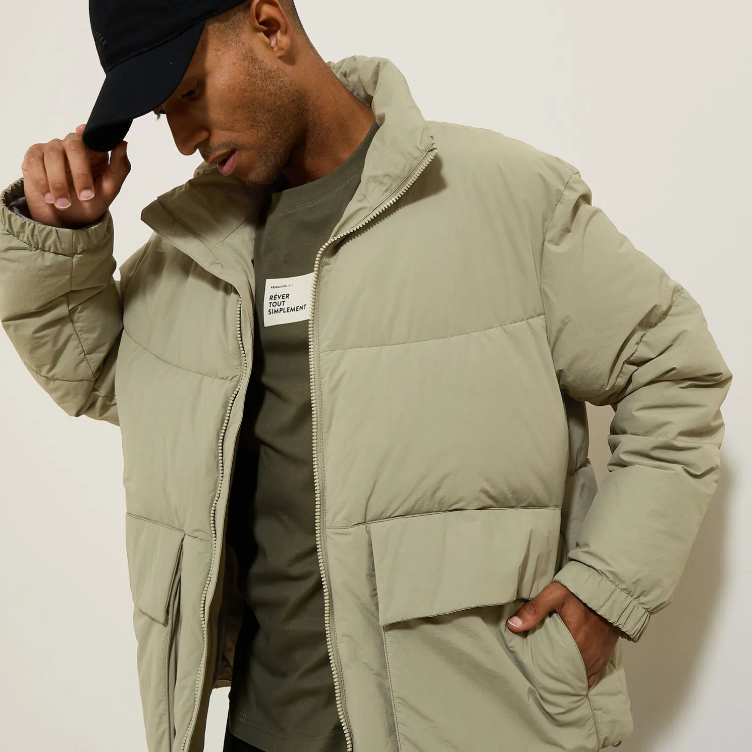 Waterafstotende gewatteerde bodywarmer