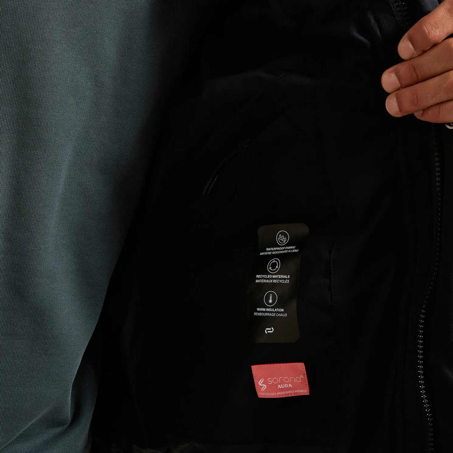 Waterafstotende gewatteerde jas