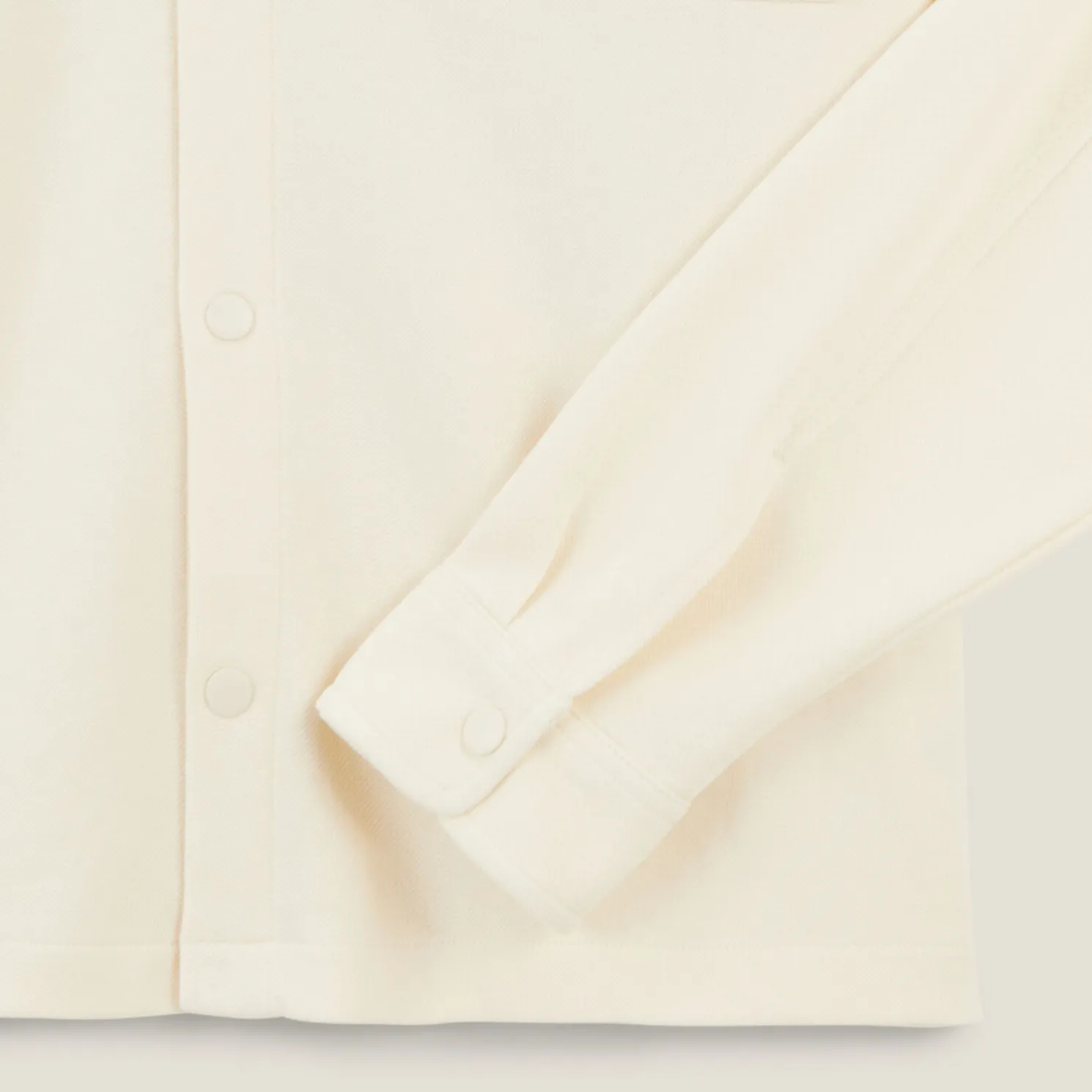 Wollen overhemdjas met hemdskraag