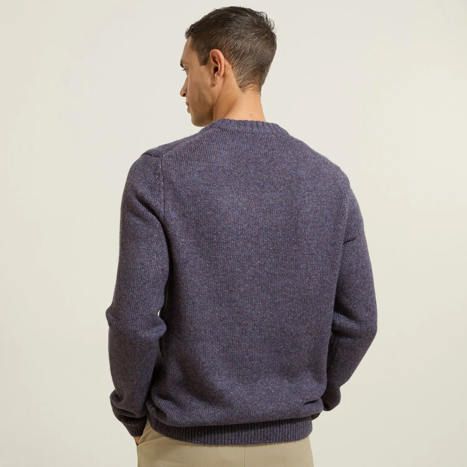 Zachte trui met ronde hals